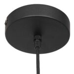 Hanglamp glazen bol | zwart | smoke Ø 20cm