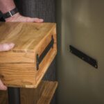 Nachtkastje 1 lade shelve | Massief acacia naturel