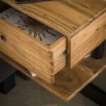 Nachtkastje 1 lade shelve | Massief acacia naturel
