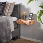 Nachtkastje 1L set|2 tree L | Massief acacia naturel