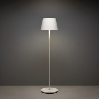 Vloerlamp Pomezia | 1 lichts | wit | 150 cm | RGB | accu / batterij | USB
