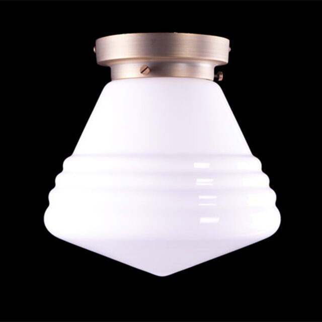 Art Deco plafondlamp 'Dublin' brons 25cm