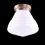 Art Deco plafondlamp 'Dublin' brons 25cm