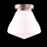 Art Deco plafondlamp 'Dublin' brons 25cm