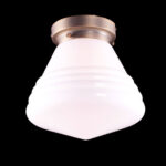 Art Deco plafondlamp 'Dublin' brons 25cm