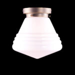 Art Deco plafondlamp 'Dublin' brons 25cm