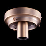 Art Deco plafondlamp 'Glasgow' brons 25cm