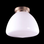 Art Deco plafondlamp 'Glasgow' brons 30cm