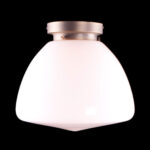 Art Deco plafondlamp 'Glasgow' brons 30cm