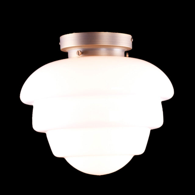 Art Deco plafondlamp 'Oxford' brons 30cm