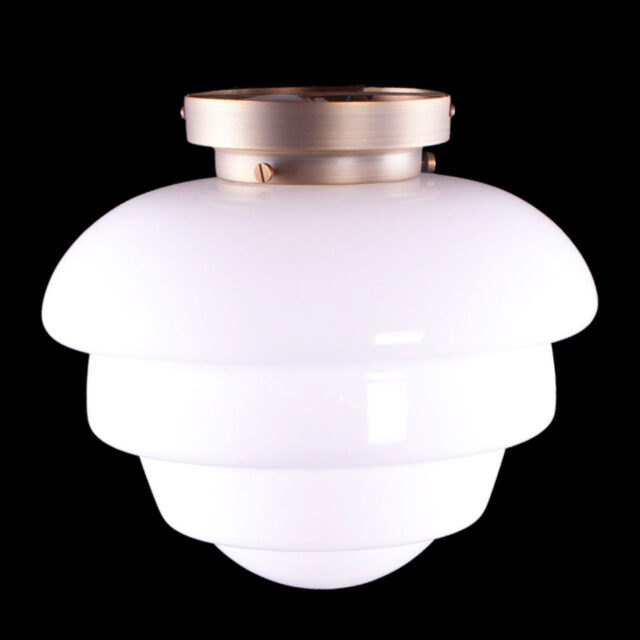 Art Deco plafondlamp 'Oxford' brons 30cm