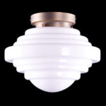 Art Deco plafondlamp 'York' brons 30cm