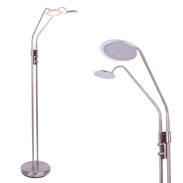 Dubbele verstelbare leeslamp | staal | met dimmers