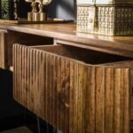 Kaptafel Wave 2 Lades 110x40x77 Cm Mango Zandkleur 3
