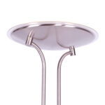 Moderne verstelbare led vloerlamp staal met leesarm