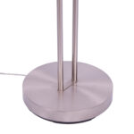Moderne verstelbare led vloerlamp staal met leesarm