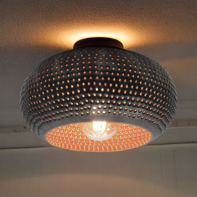 Plafondlamp Ø35 disk punch | Zwart bruin - Afbeelding 2