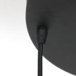 Drie lichts hanglamp zwart | glas smoke | reflexion