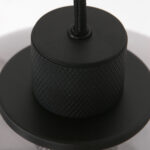 Moderne eettafellamp 5 lichts balk | smoke glas | reflexion