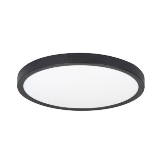 Plafondlamp Piatto zwart | Ø 30,5 cm | Drie standen
