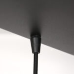 Rechthoekige hanglamp Reflexion 9 lichts Goud | Zwart