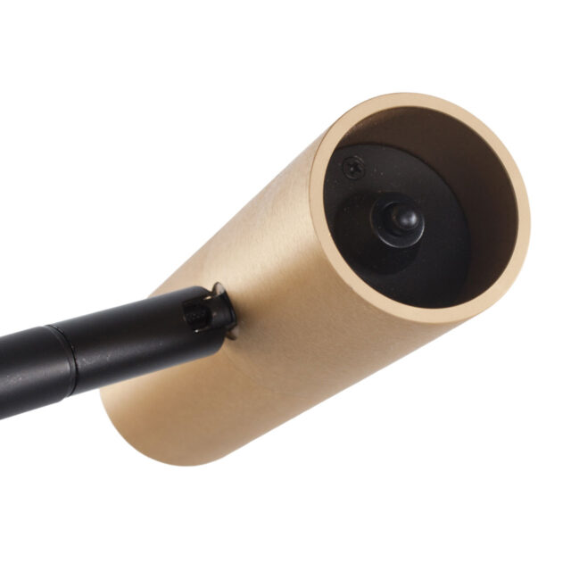 Leeslamp zwart/goud 1 lichts | GU10 | verstelbaar - Afbeelding 11