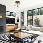 Ronde plafondlamp 3 lichts Trend | verstelbaar | zwart/goud | GU10 - Afbeelding 2