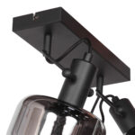 Verstelbare wand/ plafondlamp 2 lichts | glas smoke/grijs - Afbeelding 7