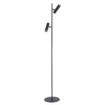 Vloerlamp zwart | 2 lichts verstelbaar | Trend | GU10 - Afbeelding 3