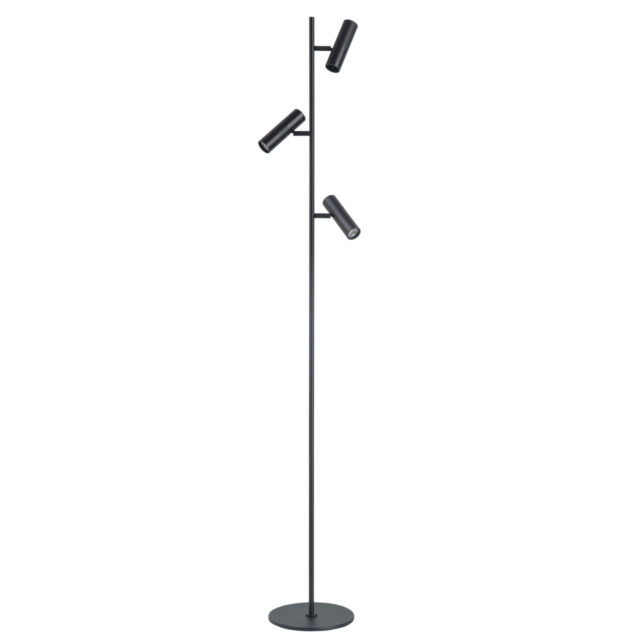 Zwarte 3 lichts staande lamp Trend | verstelbaar met GU10 - Afbeelding 3