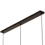 Chique glazen hanglamp Dorato | 3 lichts eettafellamp van 100 cm | amber glas - Afbeelding 6