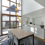 Chique glazen hanglamp Dorato | 5 lichts getrapt | amber glas - Afbeelding 2