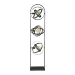 Landelijke staande lamp Cosmos mesh | 3 lichts | 36x22x160 cm | Artic zwart - Afbeelding 4