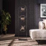 Landelijke staande lamp Cosmos mesh | 3 lichts | 36x22x160 cm | Artic zwart - Afbeelding 2