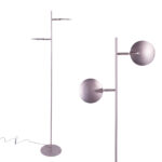 Moderne 2 lichts vloerlamp Piana | staal | 3 standen dimmer - Afbeelding 4