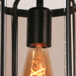Zwarte Lantaarn Plafondlamp Pimpernel O 16 Cm 2