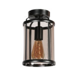 Zwarte Lantaarn Plafondlamp Pimpernel O 16 Cm 9