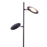 Zwarte leeslamp 2 lichts Piana | 3 standen dimmer - Afbeelding 14