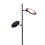 Zwarte leeslamp 2 lichts Piana | 3 standen dimmer - Afbeelding 13