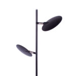 Zwarte leeslamp 2 lichts Piana | 3 standen dimmer - Afbeelding 8