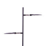 Zwarte leeslamp 2 lichts Piana | 3 standen dimmer - Afbeelding 5