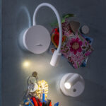 Flexibele witte accu wandlamp met 3 standen dimmer - Afbeelding 2