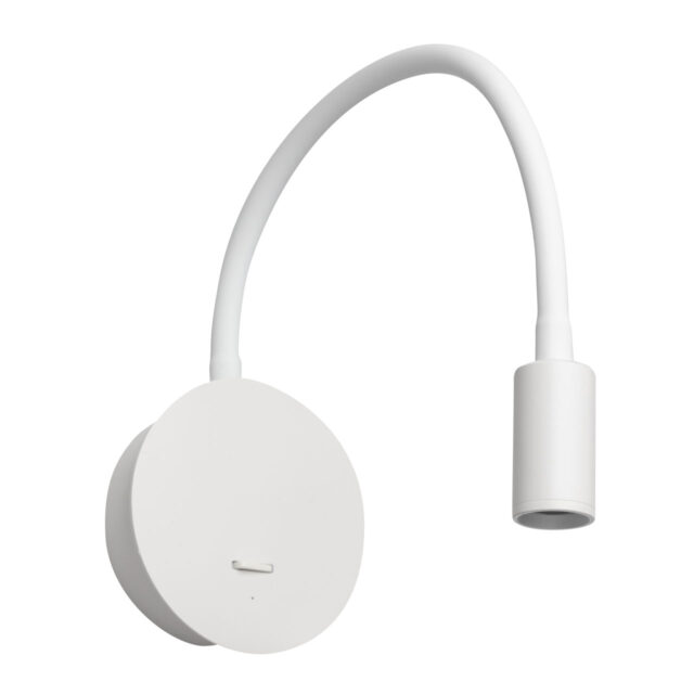 Flexibele witte accu wandlamp met 3 standen dimmer - Afbeelding 4