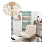 Zandkleurige plafondlamp Ø 30 cm | beige - Afbeelding 2
