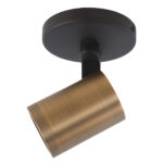 Spot | Halospots zwart/brons | 10 cm | GU10 | modern | zwart/brons - Afbeelding 8