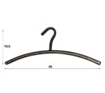 Garderobehanger Ronde Buis Zwart