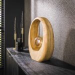 Houten tafellamp Arch wood large | Massief mango naturel - Afbeelding 2