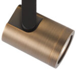Moderne ronde plafondspot | GU10 |  halospot 2 lichts zwart | brons - Afbeelding 4