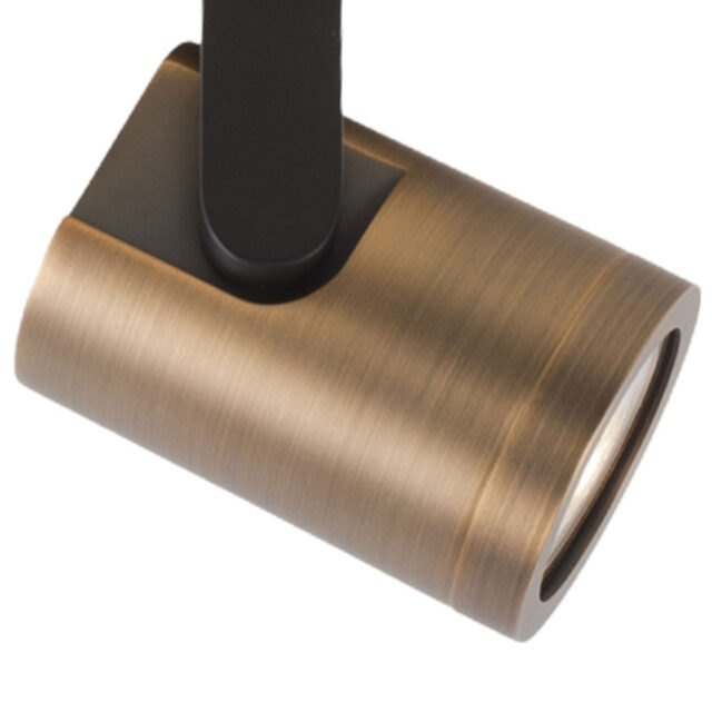 Moderne ronde plafondspot | GU10 |  halospot 2 lichts zwart | brons - Afbeelding 4