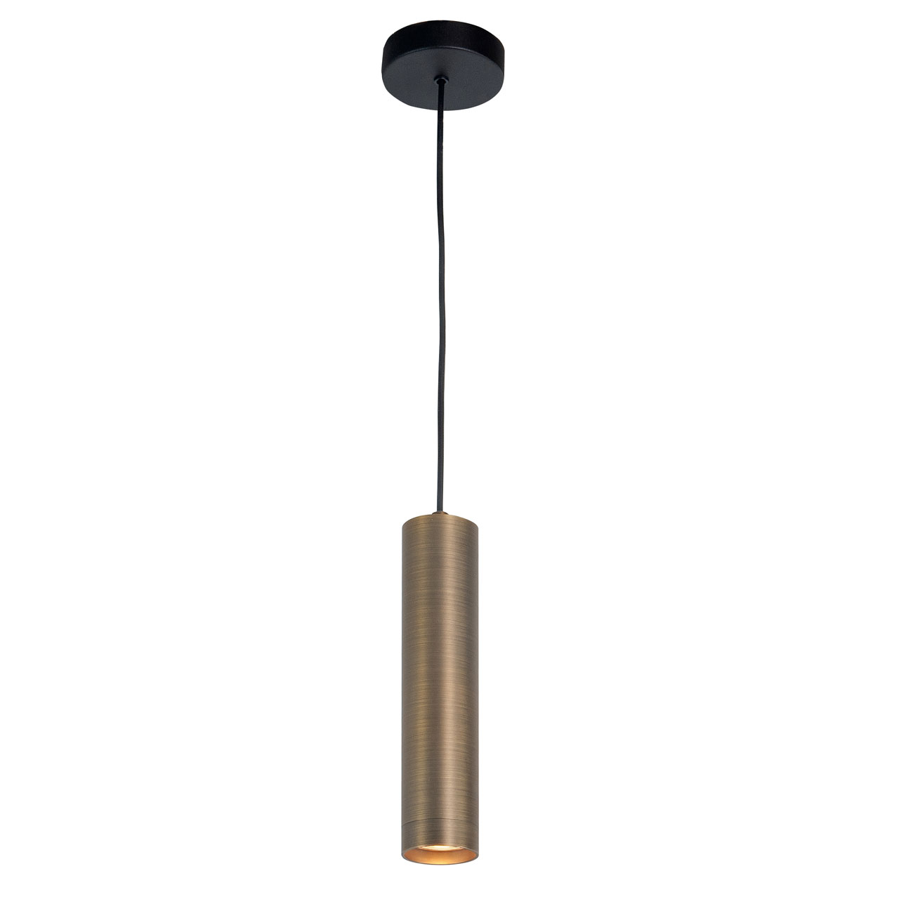 1170.32 Bronzen hanglamp | 1 lichts | Perugia | Cilindervormig | 25 cm - Afbeelding 1